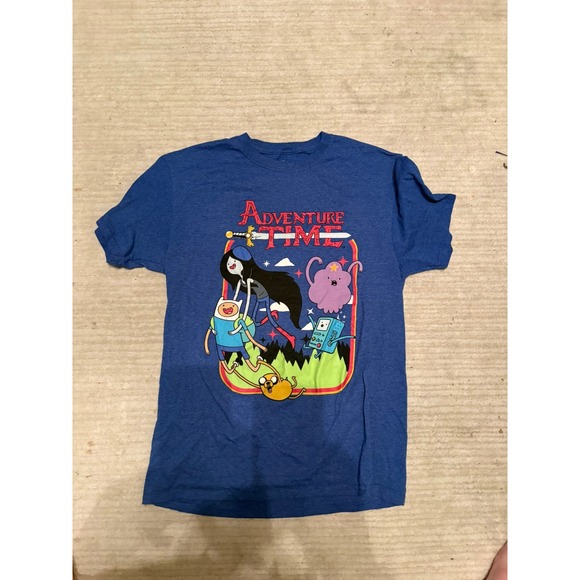 Adventure Time Other - Adventure Time Graphic T-Shirt Mens Medium Blue Cartoon Network Characters Tee